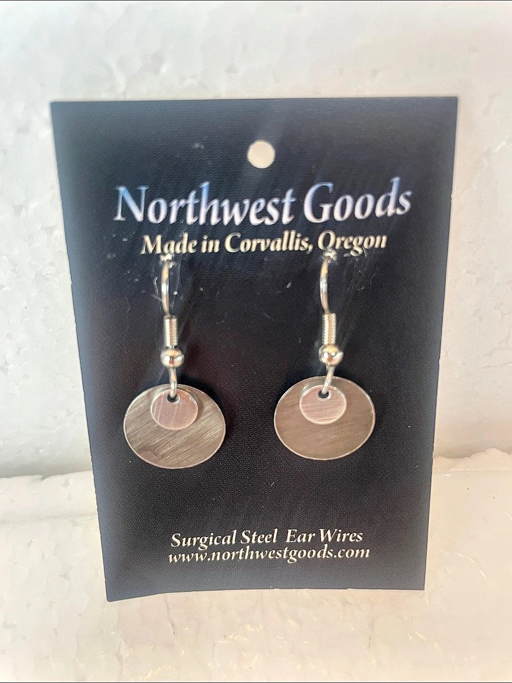 Northwest Goods Dangle Earrings in Brown & Silver NWT